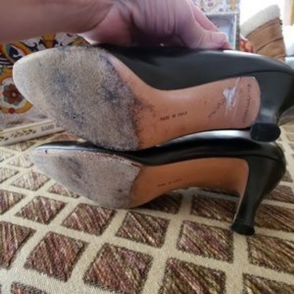 SALVADOR FERRAGAMO LEATHER AND SUEDE OXFORDS 8 1/2 - Picture 4 of 7